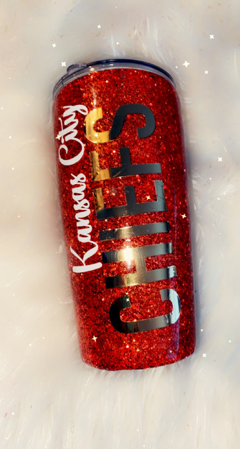 Custom Glitter KC Tumbler