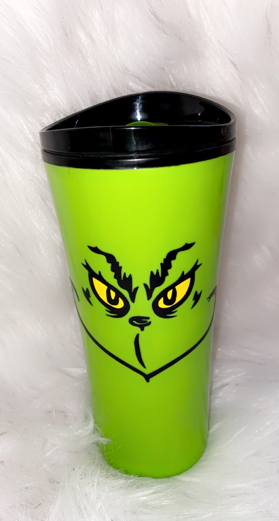 Grinch Themed 16.5oz Travel Coffee Mug