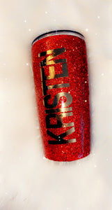 Custom Glitter KC Tumbler